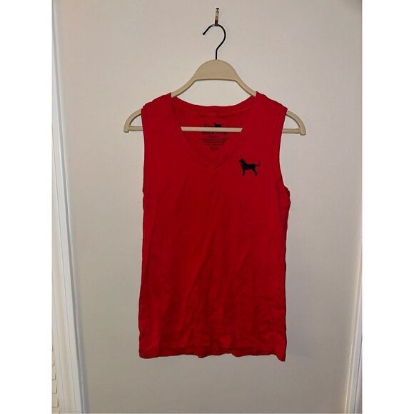 The Black Dog Tank Top Red Size Medium - Picture 1 of 3